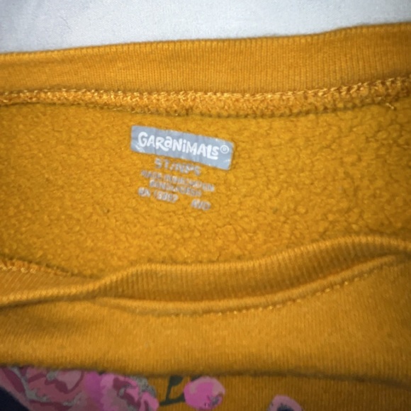 Mustard Yellow Toddler Girl Sweatshirt 5T Geranimals “Daddy’s Girl” Long sleeve - Picture 4 of 4